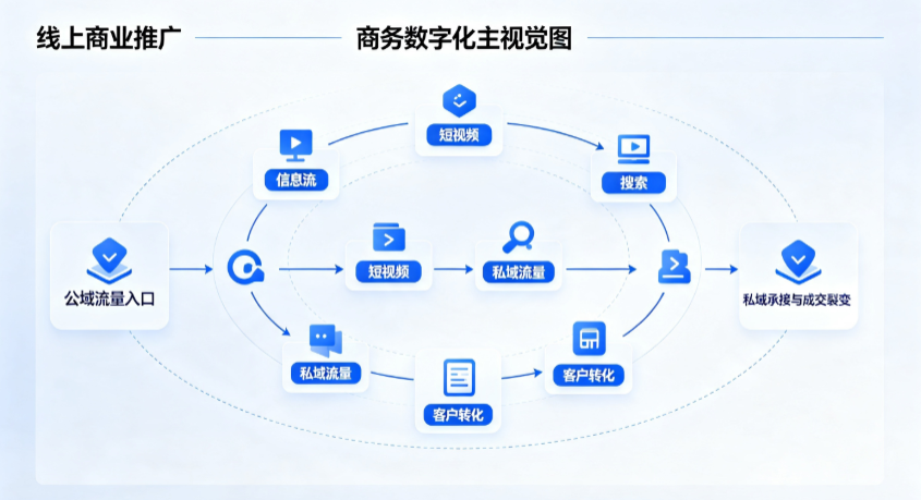 西城区线上商业推广怎么做？全域流量闭环搭建与低成本转化实战指南